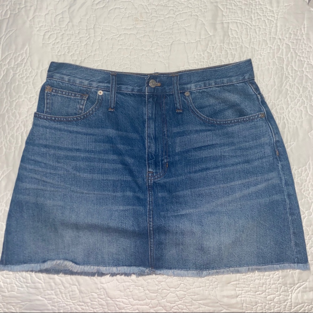 Madewell denim skirt
